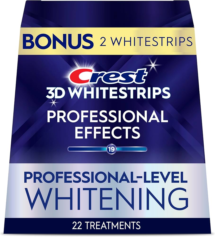 Crest 3D Whitestrips Professional Results At-home Teeth Whitening Kit, 20 Treatments,12 Levels Whiter - Wholesale FMCG Product - BREX Trading