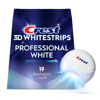 Crest 3D Whitestrips Professional White with Light At-home Teeth Whitening Kit, 19 Treatments, 32 Levels Whiter - Wholesale FMCG Product - BREX Trading