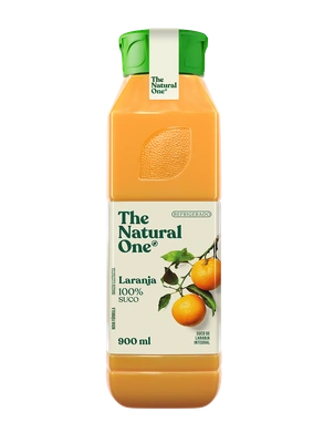Official Natural One orange juice bottle