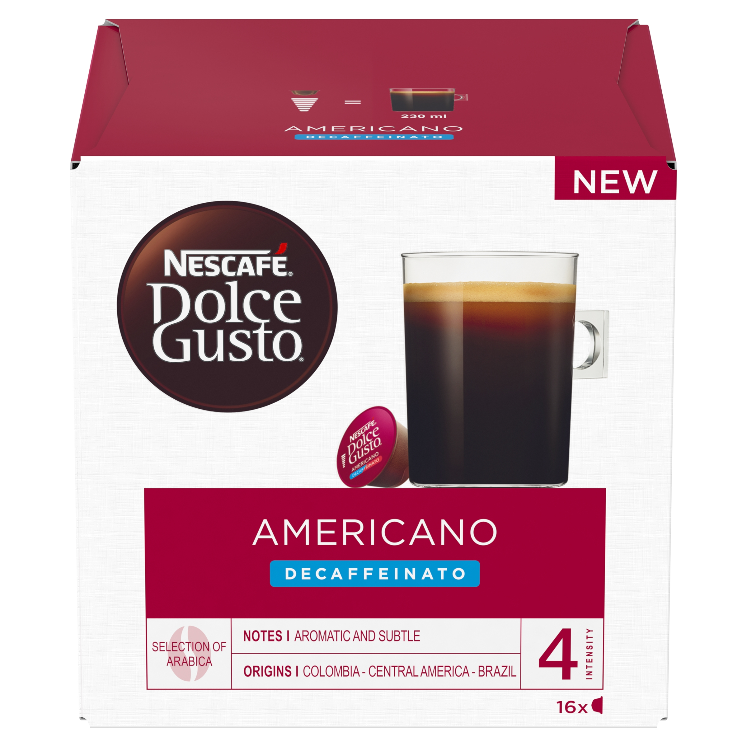 NESCAFE DOLCE GUSTO PODS 16S - AMERICANO - Wholesale FMCG Product - BREX Trading