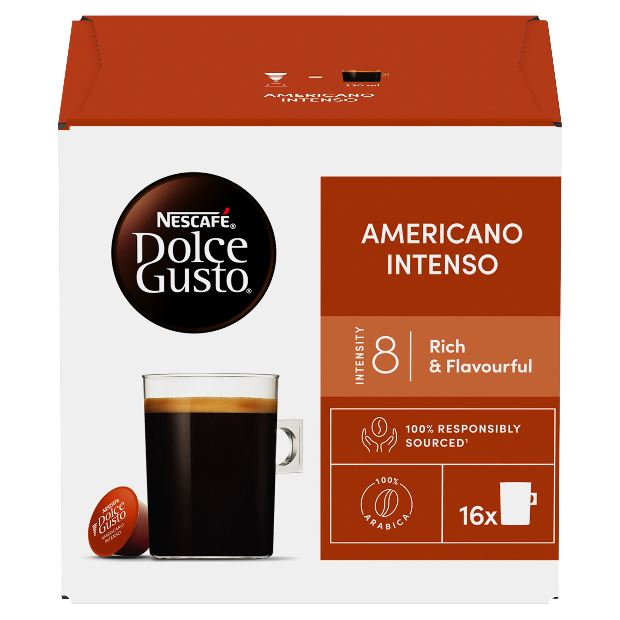 NESCAFE DOLCE GUSTO PODS 16S - AMERICANO - Wholesale FMCG Product - BREX Trading