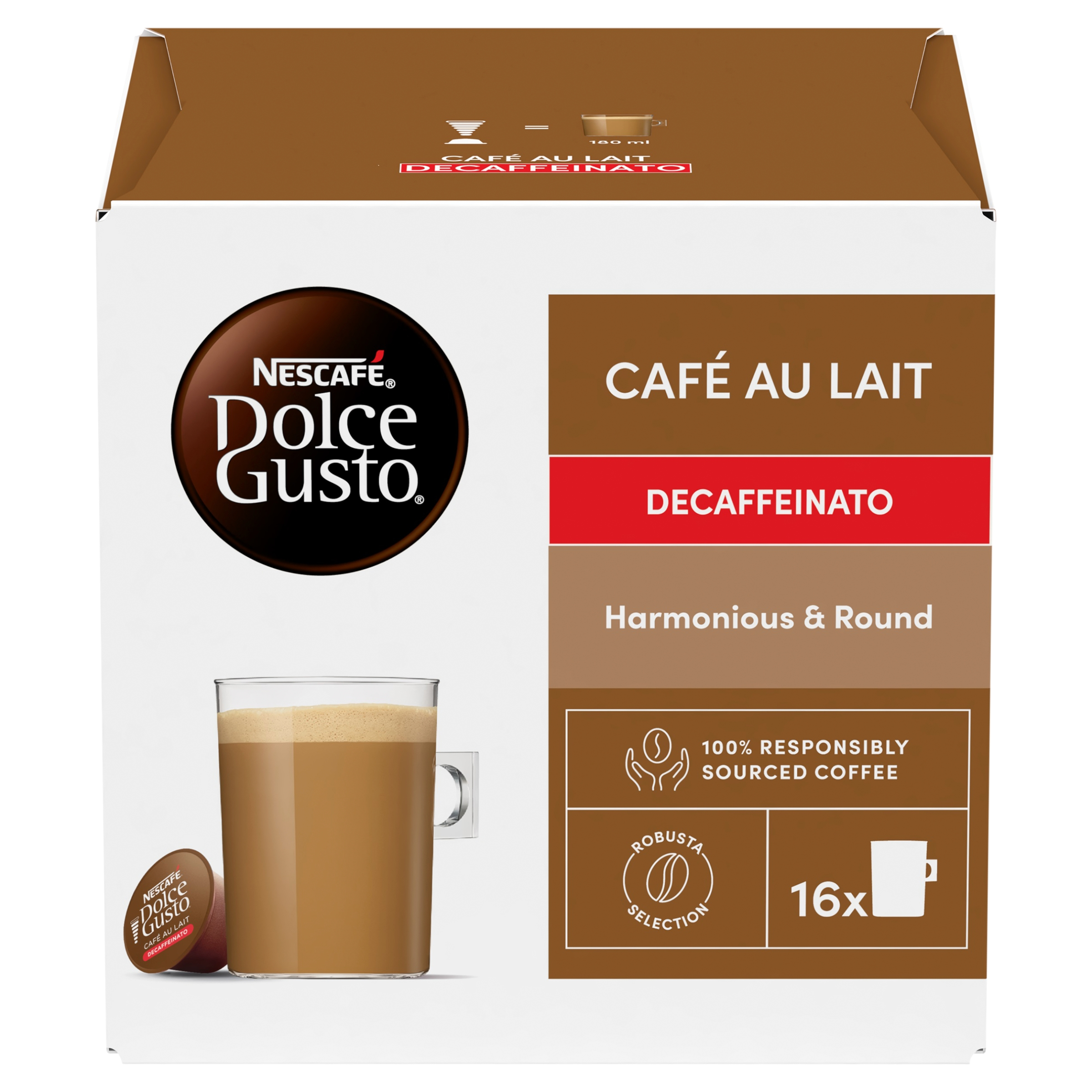 NESCAFE DOLCE GUSTO PODS 16S - CAFE AU LAIT - Wholesale FMCG Product - BREX Trading