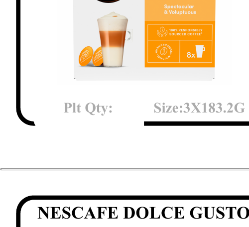 NESCAFE DOLCE GUSTO PODS 16S - LATTE - Wholesale FMCG Product - BREX Trading