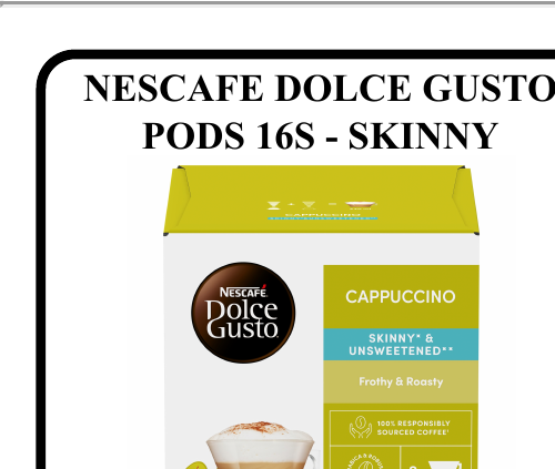 NESCAFE DOLCE GUSTO PODS 16S - SKINNY - Wholesale FMCG Product - BREX Trading