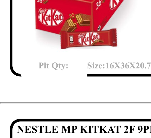 NESTLE KITKAT 2F SINGLE EXPORT 20.7G - Wholesale FMCG Product - BREX Trading