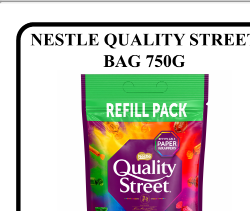 NESTLE QUALITY STREET BAG 750G - Wholesale FMCG Product - BREX Trading