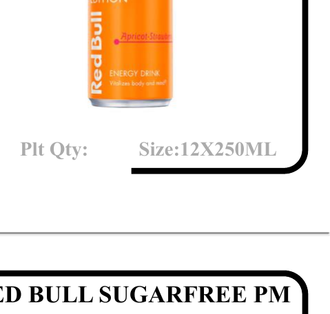 RED BULL APRICOT & STRAWBERRY PM £1.45 - Wholesale FMCG Product - BREX Trading
