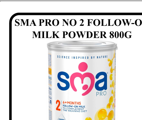 SMA PRO NO 2 FOLLOW-ON MILK POWDER 800G - Wholesale FMCG Product - BREX Trading