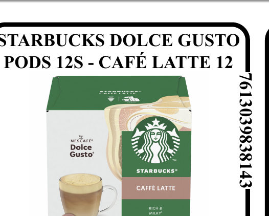 STARBUCKS DOLCE GUSTO PODS 12S - CAFÉ LATTE 12 - Wholesale FMCG Product - BREX Trading