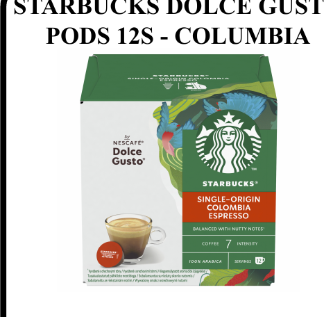 STARBUCKS DOLCE GUSTO PODS 12S - COLUMBIA - Wholesale FMCG Product - BREX Trading