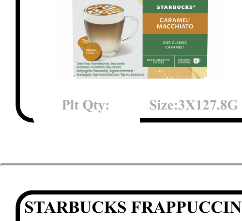 STARBUCKS DOLCE GUSTO PODS 12S - LATTE CARAMEL - Wholesale FMCG Product - BREX Trading